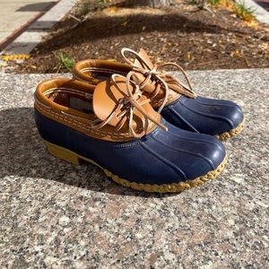 LL Bean Duck Boots Rubber Moc, Size 6M